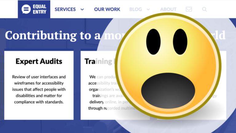 Equal Entry Website Mistakenly Called Out as Inaccessible | Equal Entry